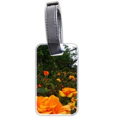 Orange Rose Field Luggage Tags (two Sides) by okhismakingart