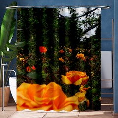 Orange Rose Field Shower Curtain 60  X 72  (medium)  by okhismakingart