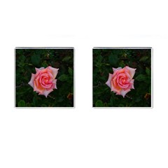 Pink Angular Rose Cufflinks (square) by okhismakingart