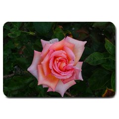 Pink Angular Rose Large Doormat  by okhismakingart