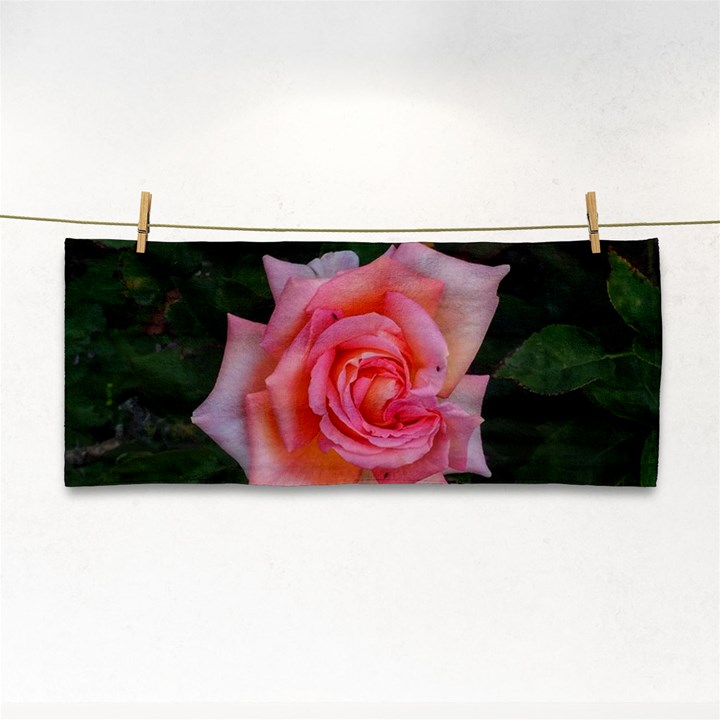 Pink Angular Rose Hand Towel