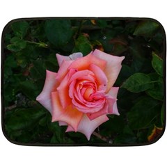 Pink Angular Rose Double Sided Fleece Blanket (mini)  by okhismakingart