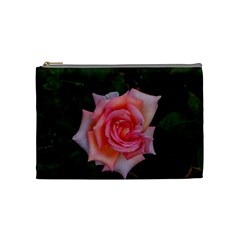 Pink Angular Rose Cosmetic Bag (medium) by okhismakingart