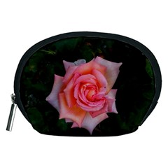 Pink Angular Rose Accessory Pouch (medium) by okhismakingart