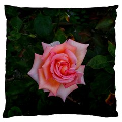 Pink Angular Rose Large Flano Cushion Case (one Side) by okhismakingart