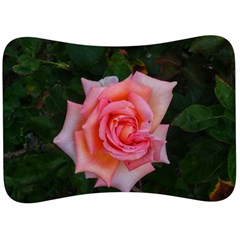 Pink Angular Rose Velour Seat Head Rest Cushion by okhismakingart