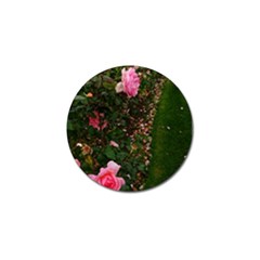 Pink Rose Field (sideways) Golf Ball Marker by okhismakingart