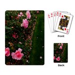 Pink Rose Field (Sideways) Playing Cards Single Design Back