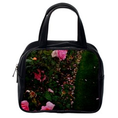 Pink Rose Field (sideways) Classic Handbag (one Side) by okhismakingart