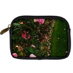 Pink Rose Field (Sideways) Digital Camera Leather Case Front