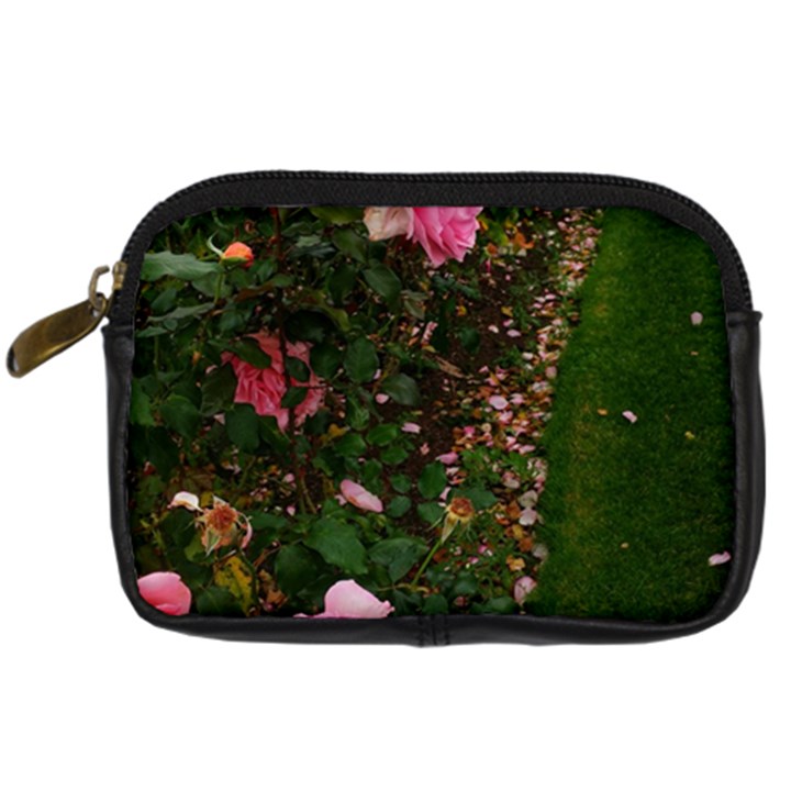 Pink Rose Field (Sideways) Digital Camera Leather Case