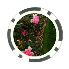 Pink Rose Field (sideways) Poker Chip Card Guard (10 Pack) by okhismakingart