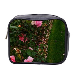 Pink Rose Field (sideways) Mini Toiletries Bag (two Sides) by okhismakingart