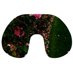 Pink Rose Field (sideways) Travel Neck Pillows