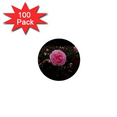 Pink Rose Field Ii 1  Mini Buttons (100 Pack)  by okhismakingart