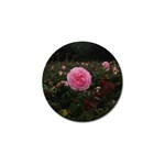 Pink Rose Field II Golf Ball Marker Front