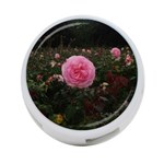 Pink Rose Field II 4-Port USB Hub (Two Sides) Back