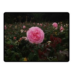 Pink Rose Field Ii Fleece Blanket (small) by okhismakingart