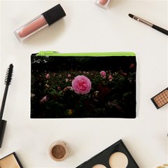 Pink Rose Field Ii Cosmetic Bag (xs) by okhismakingart