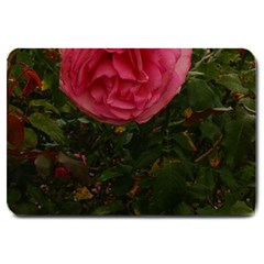 Round Pink Rose Large Doormat  by okhismakingart