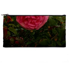 Round Pink Rose Pencil Cases by okhismakingart