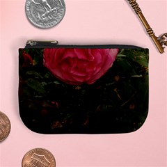 Round Pink Rose Mini Coin Purse by okhismakingart