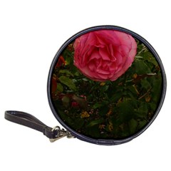 Round Pink Rose Classic 20-cd Wallets by okhismakingart