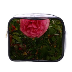 Round Pink Rose Mini Toiletries Bag (one Side)