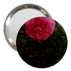 Round Pink Rose 3  Handbag Mirrors by okhismakingart