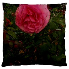 Round Pink Rose Standard Flano Cushion Case (one Side) by okhismakingart