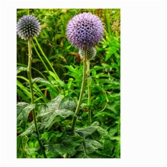 Purple Spherical Flower Small Garden Flag (two Sides) by okhismakingart