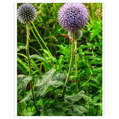 Purple Spherical Flower Drawstring Bag (small) by okhismakingart