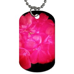 Single Geranium Blossom Dog Tag (one Side) by okhismakingart