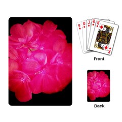 Single Geranium Blossom Playing Cards Single Design by okhismakingart