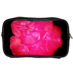 Single Geranium Blossom Toiletries Bag (one Side) by okhismakingart