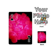 Single Geranium Blossom Playing Cards 54 (mini) by okhismakingart