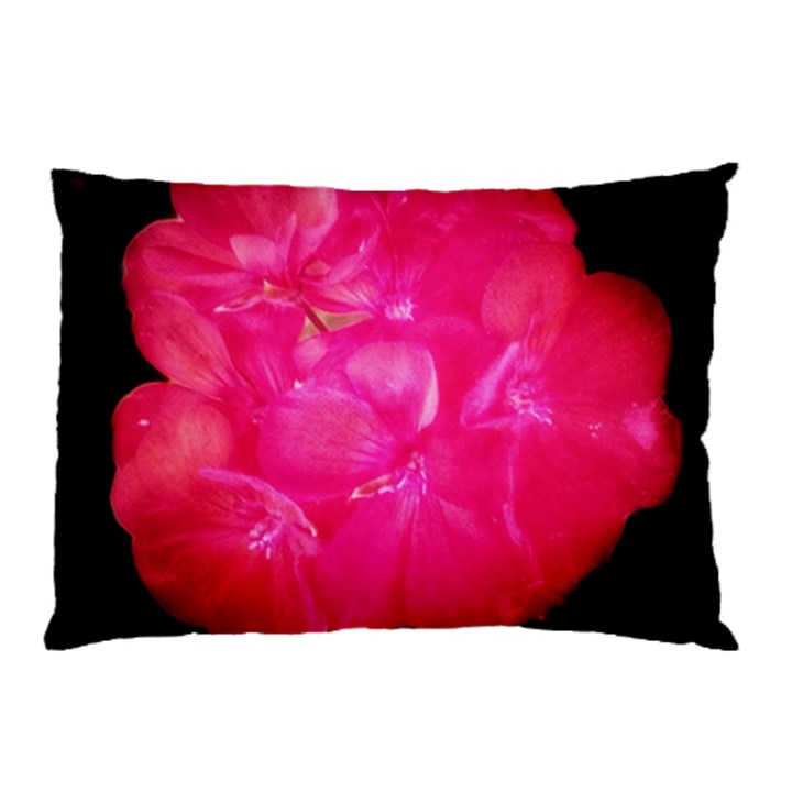 Single Geranium Blossom Pillow Case (Two Sides)