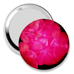 Single Geranium Blossom 3  Handbag Mirrors by okhismakingart