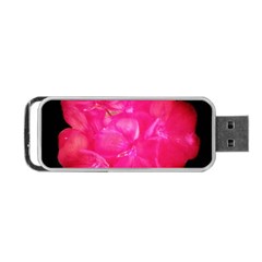 Single Geranium Blossom Portable Usb Flash (two Sides) by okhismakingart