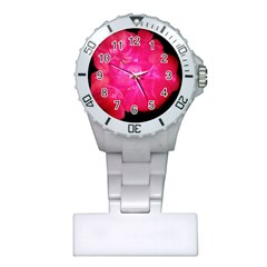 Single Geranium Blossom Plastic Nurses Watch by okhismakingart