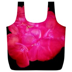 Single Geranium Blossom Full Print Recycle Bag (xl) by okhismakingart