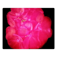 Single Geranium Blossom Double Sided Flano Blanket (large)  by okhismakingart