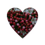 Floral Stars Heart Magnet Front