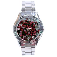 Floral Stars Stainless Steel Analogue Watch