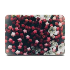 Floral Stars -dark Red Plate Mats by okhismakingart