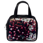 Floral Stars -Dark Red Classic Handbag (One Side) Front