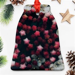 Floral Stars -Dark Red Ornament (Bell)