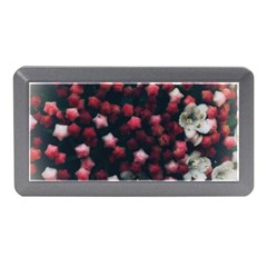 Floral Stars -Dark Red Memory Card Reader (Mini)