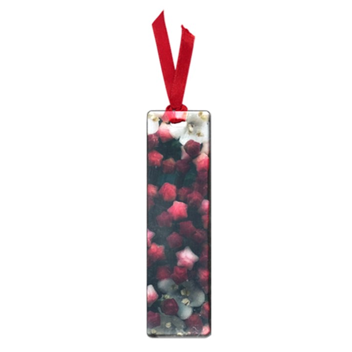 Floral Stars -Dark Red Small Book Marks