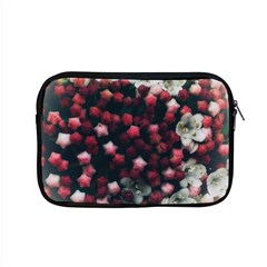 Floral Stars -dark Red Apple Macbook Pro 15  Zipper Case by okhismakingart